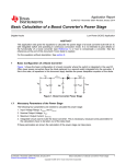 Basic Calculation of a Boost Converter`s Power Stage (Rev. C)