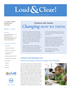 Autism and Hearing Loss