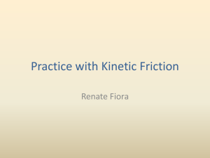 Calculating Kinetic Friction