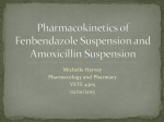 Pharmacokinetics of Fenbendazole Suspension and Amoxicillin