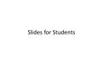 Slides for Students - Sacred Heart Academy