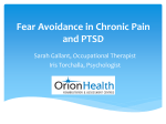 Fear Avoidance in Chronic Pain and PTSD