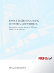 SIMPLE SYSTEM PLANNING WITH REFUsol