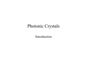 Photonic Crystals