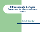 Introduction to Software Components: the JavaBeans specs