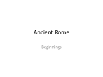 Early Rome - Roslyn School