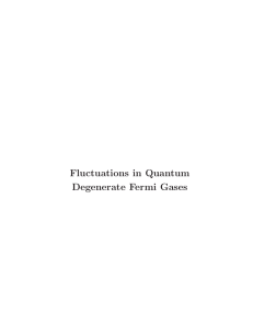 Fluctuations in Quantum Degenerate Fermi Gases