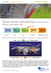 Steam turbine anti-motoring (reverse power) Rotor damage risk