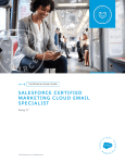 SALESFORCE CERTIFIED MARKETING CLOUD EMAIL SPECIALIST
