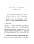 Principles of Computerized Tomographic Imaging