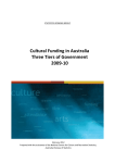 Cultural Funding in Australia Three Tiers of Government 2009*10