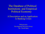 The Database of Political Institutions and Empirical Political Economy