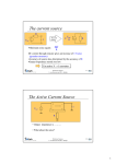 The current source The Active Current Source