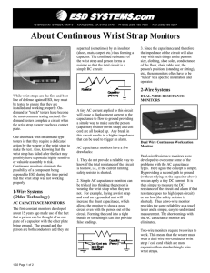 About Continuous Wrist Strap Monitors