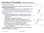 Kinetics of Particles: Relative Motion
