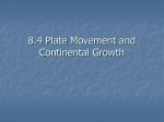 8.4 Plate Movement and Continental Growth