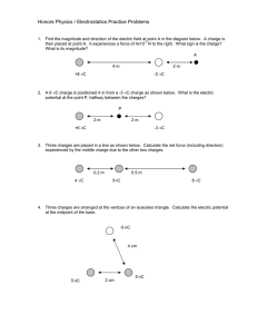 Electrostatics Practice Problems - Parkway C-2