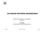 database reverse engineering - Myy server - Haaga