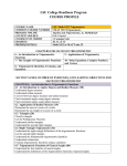 LSU College Readiness Program COURSE PROFILE