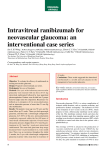 Intravitreal ranibizumab for neovascular glaucoma: an interventional