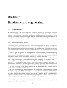 Bandstructure engineering