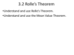 3.2 Rolle*s Theorem