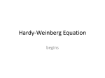 Hardy-Weinberg Equation