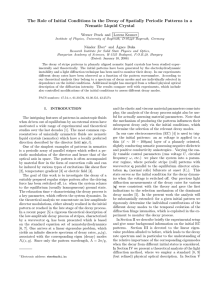 The Role of Initial Conditions in the Decay of Spatially Periodic