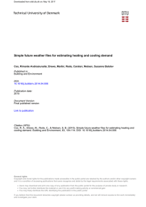 Simple future weather files for estimating heating and