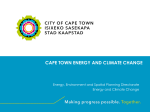 CAPE TOWN ENERGY 2040 VISION AND ASSOCIATED ENERGY