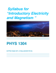 PHYS 1304 - Physics at SMU