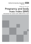 BMI: Pregnancy and body mass index (BMI)