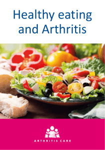 Healthy eating and Arthritis