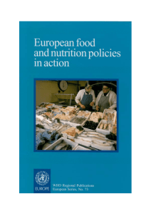 European food and nutrition policies in action - WHO/Europe
