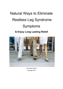Natural Ways to Eliminate Restless Leg Syndrome