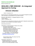 HEALING LYME DISEASE: An Integrated Approach to Curing