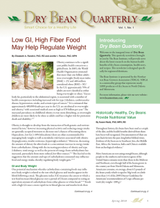 Low GI, High Fiber Food May Help Regulate Weight