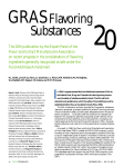 Gras 20 Flavoring Substaces - Institute of Food Technologists