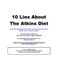 10 Lies About The Atkins Diet