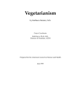 Vegetarianism - American Council on Science and Health