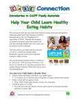 Help Your Child Learn Healthy Eating Habits