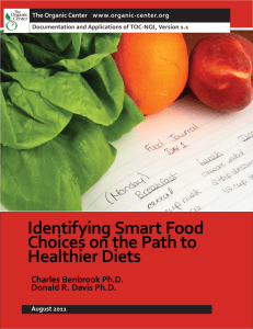 Identifying Smart Food Choices on the Path to Healthier Diets
