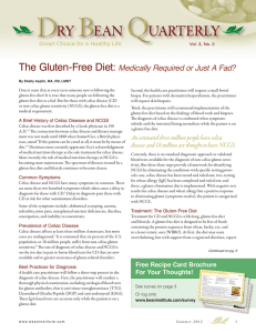 The Gluten-Free Diet: Medically Required or Just A