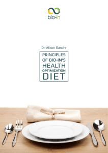 5 Principles of Bio-In`sHealth Optimization Diet