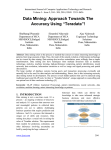 Data Mining: Approach Towards The Accuracy Using “Teradata”!