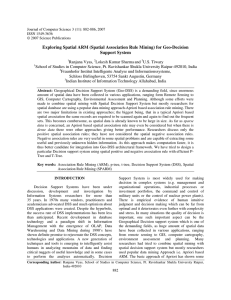 (Spatial Association Rule Mining) for Geo