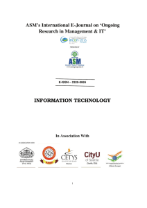 INFORMATION TECHNOLOGY - ASM Group of Institutes