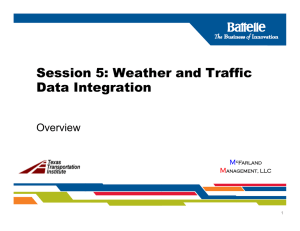 Session 5.1 TMC Weather Integration and Self