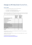 Changes in W3 Data from V1.2 to V1.3