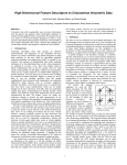 High-Dimensional Feature Descriptors to Characterize Volumetric